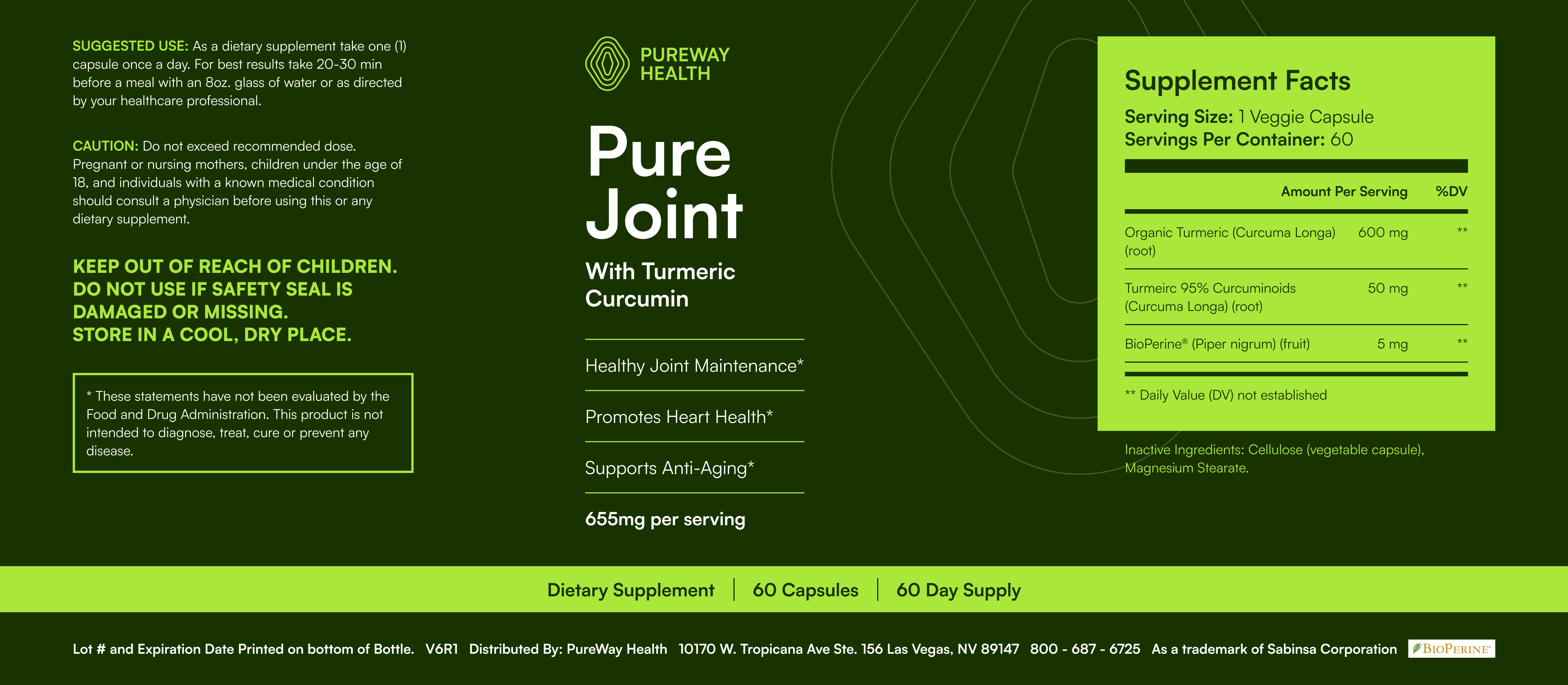 Pure Joint - Turmeric for Joint and Brain Health – PureWay Health